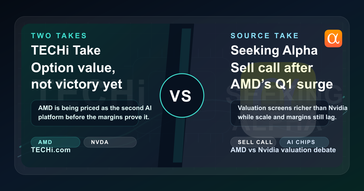 AMD vs Nvidia After the Sell Call: Has the Valuation Really Flipped?