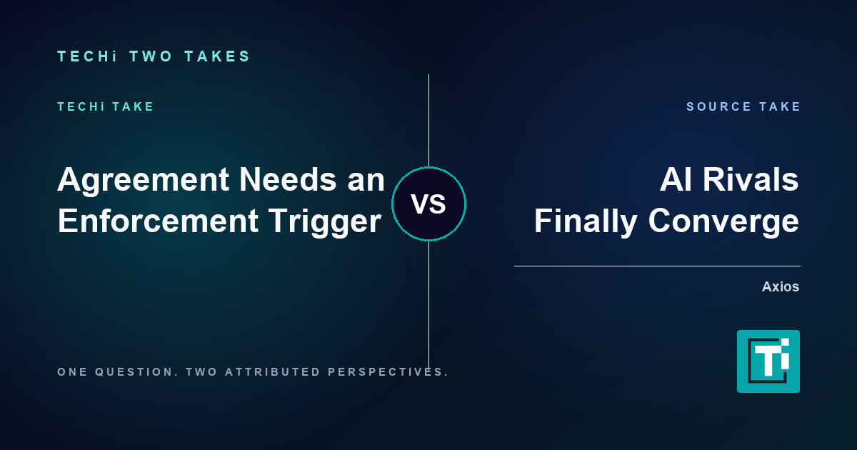 AI CEOs Agree on Frontier Rules. Enforcement Is the Test.