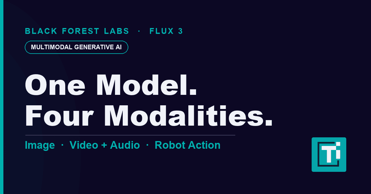 Black Forest Labs' FLUX 3 Folds Robotics Into One AI Model