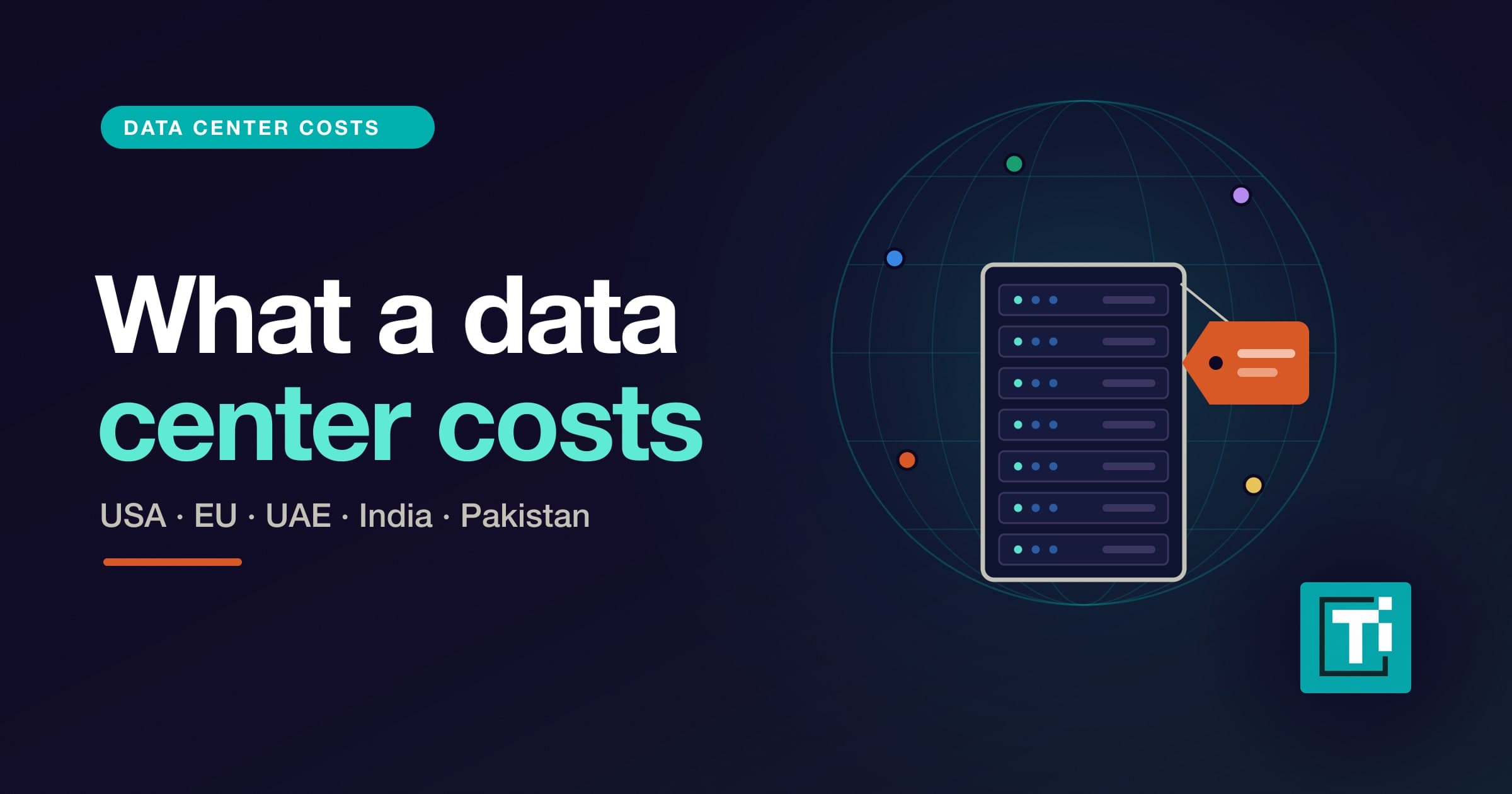 How much does a data center cost? USA, EU, UAE, India and Pakistan compared
