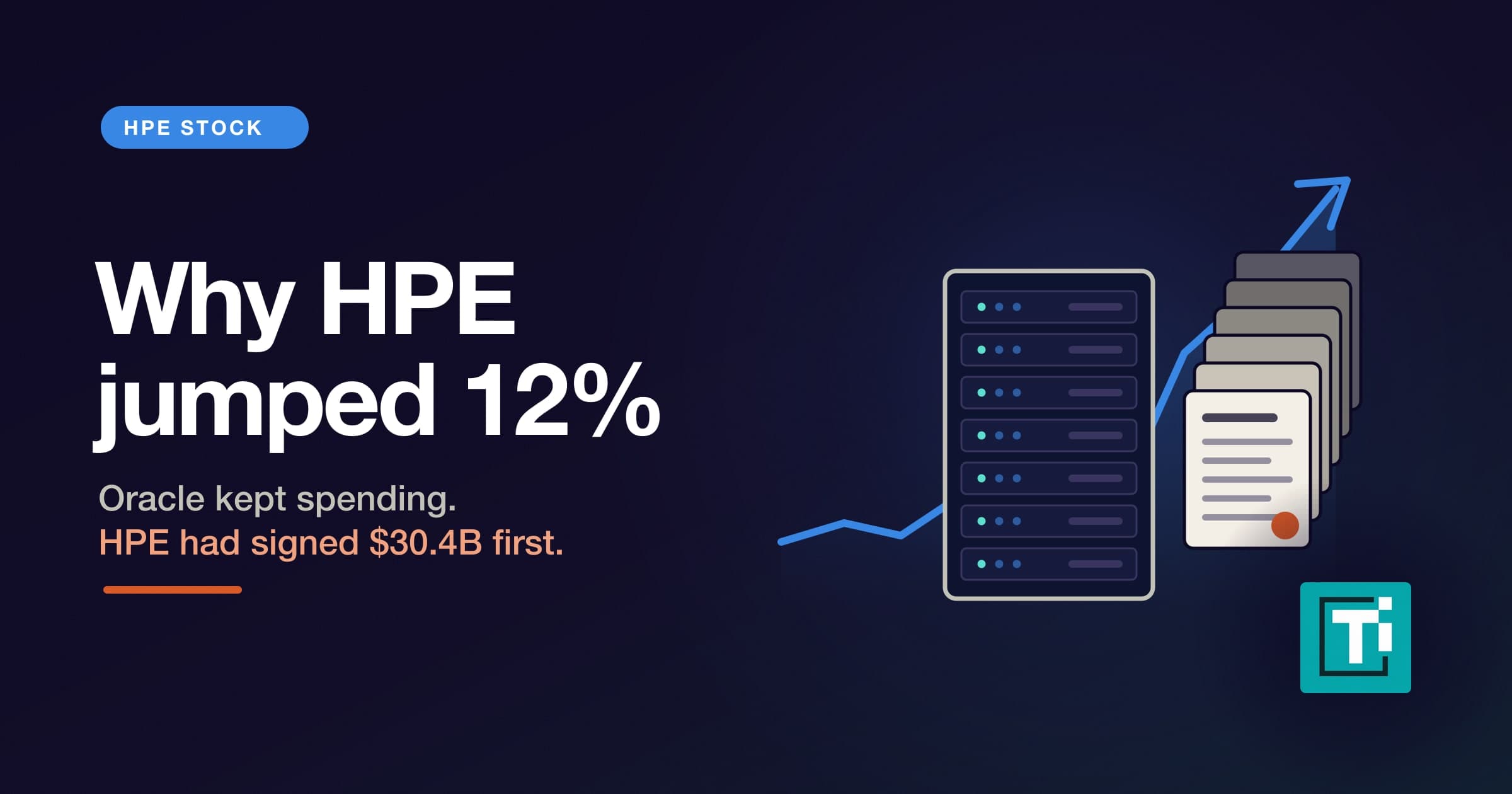Why HPE stock jumped 12%, and the $30.4 billion it had already committed