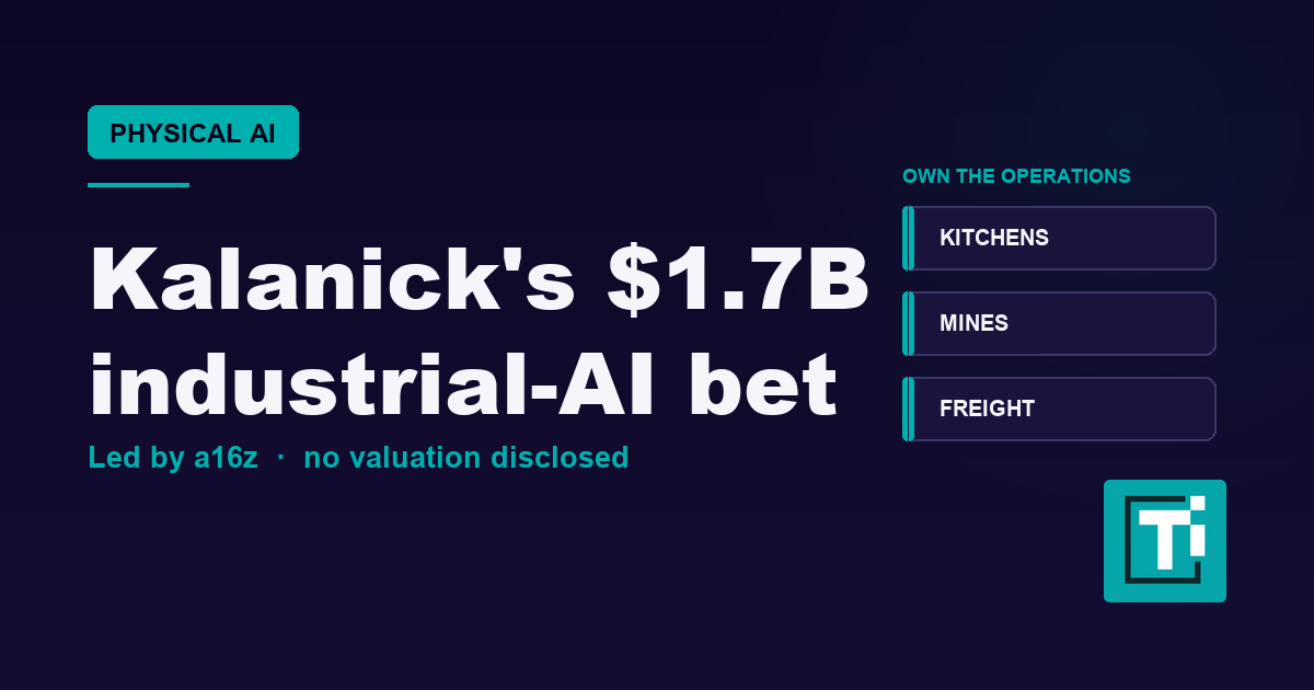 Kalanick's Atoms Raised $1.7B to Own the Machines, Not Sell Them