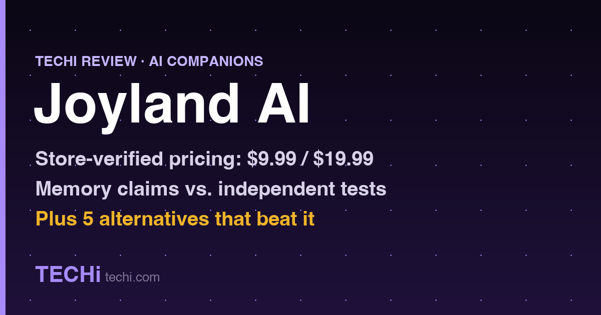 Joyland AI Review: Features, Pricing, NSFW Reality, and the Best Alternatives