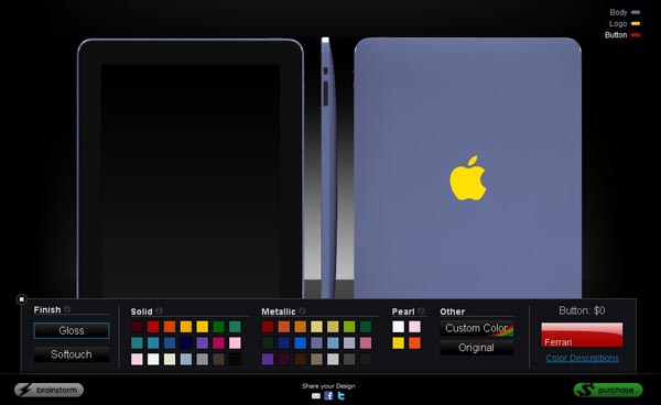 ColorWare makes it easy to customize your iPad in any color