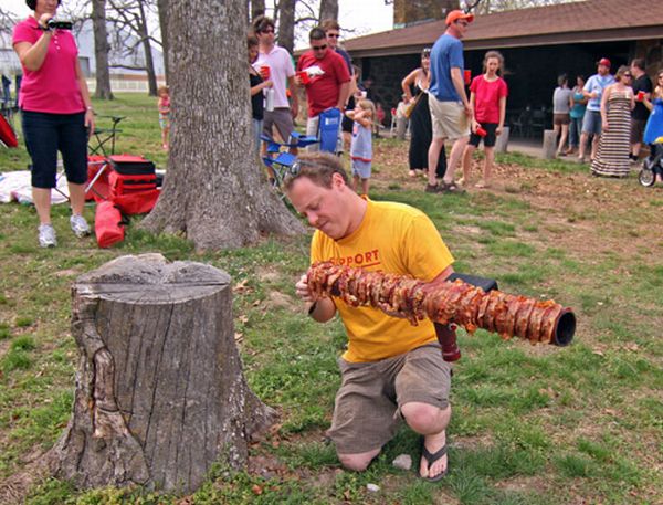 Rocket Launcher Made of Bacon Proves We're Not Using Our Time Well