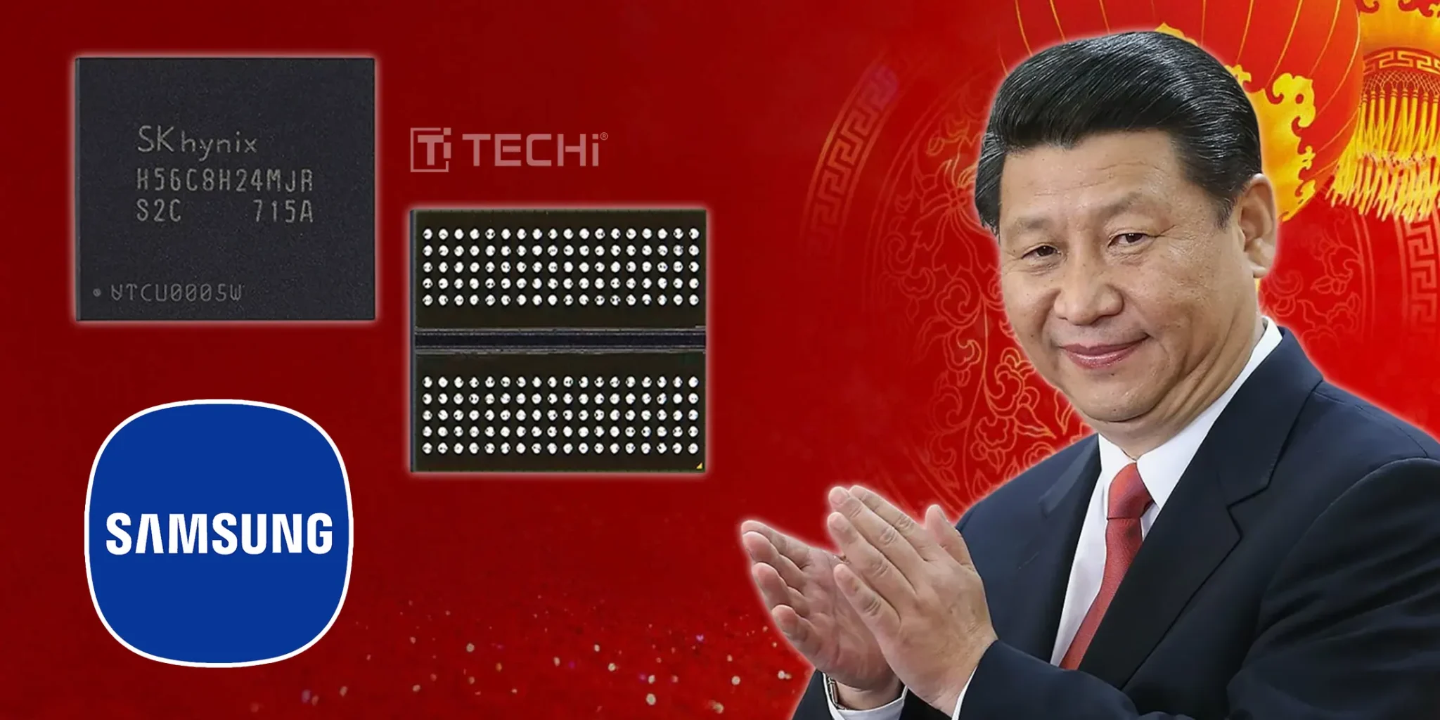 Samsung, SK Hynix shares fall as US tightens chip production rules in China