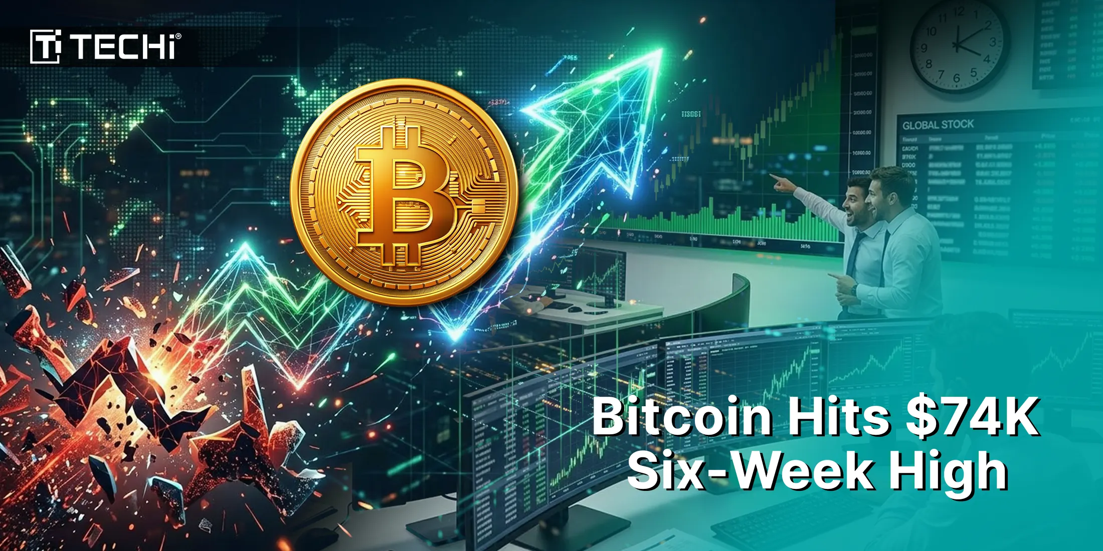 Bitcoin Price Today Hits 6-Week High Above $74K as Crypto Market Surges